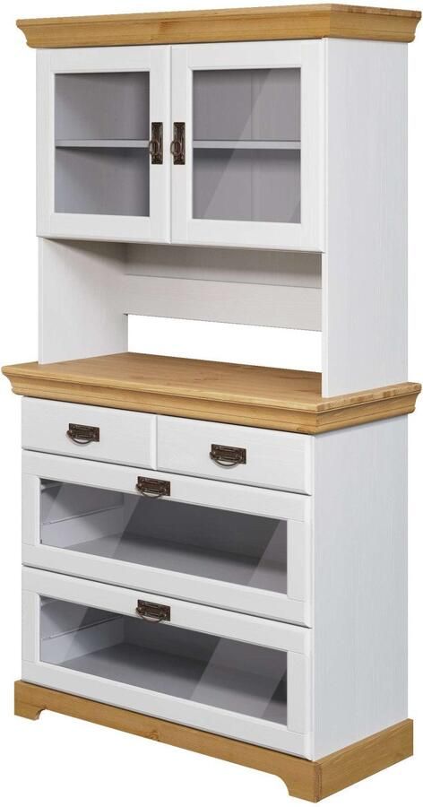 Home affaire Buffetkast Rügen gecertificeerd massief hout hoogte 168 cm in landhuisstijl - Foto 19