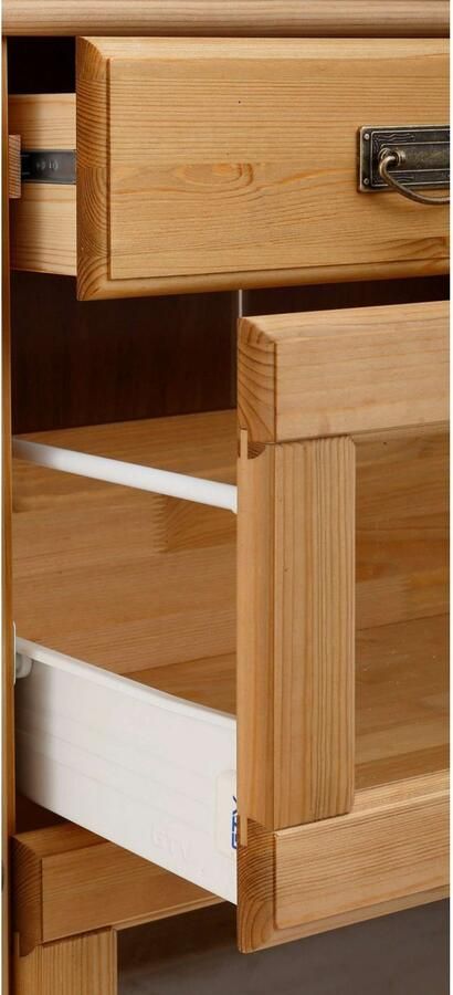 Home affaire Buffetkast Rügen gecertificeerd massief hout hoogte 168 cm in landhuisstijl - Foto 9