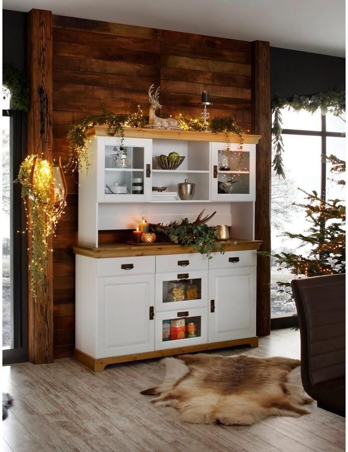 Home affaire Buffetkast Rügen gecertificeerd massief hout in landhuisstijl - Foto 5