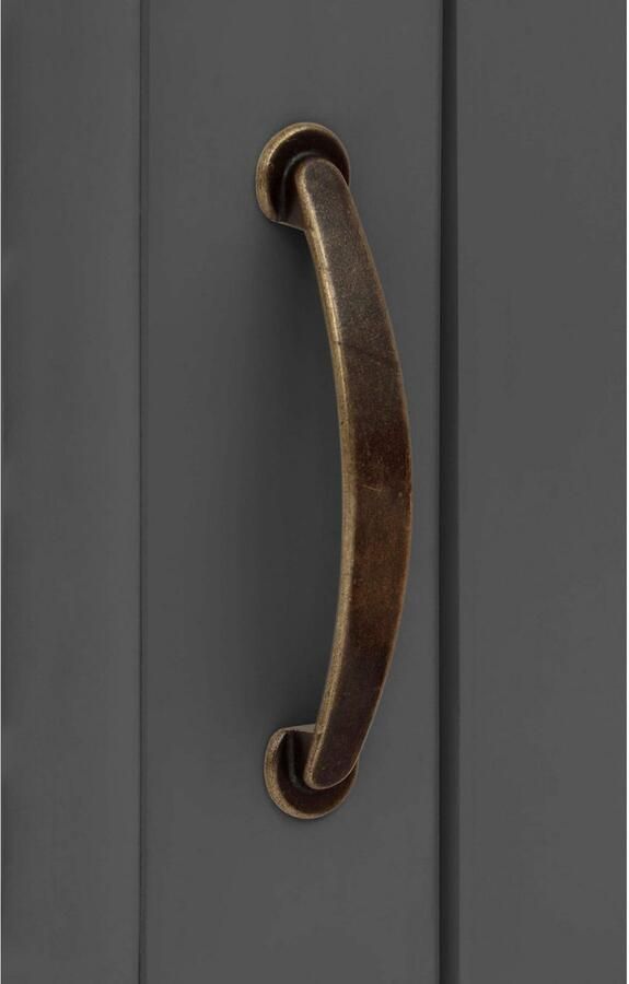 Home affaire Buffetkast Selma gemaakt van massief grenen met metalen handgrepen in een antieke look - Foto 6