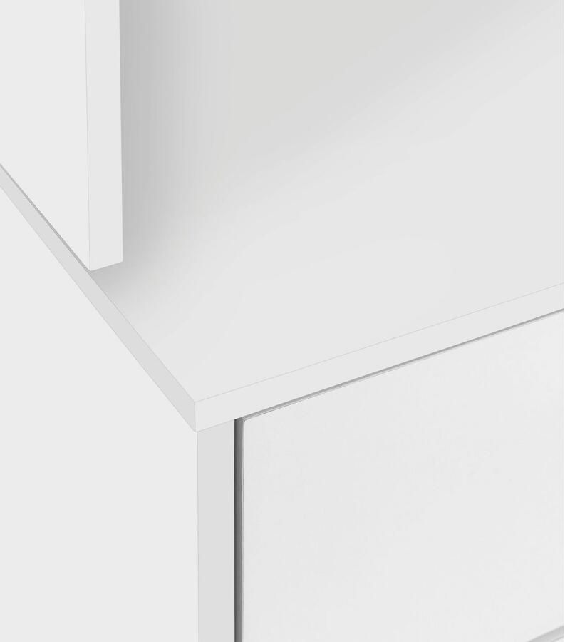 Home affaire Buffetkast Skandi 3 glasdeuren 3 houten deuren en 3 laden breedte 120 cm hoogte 165 cm