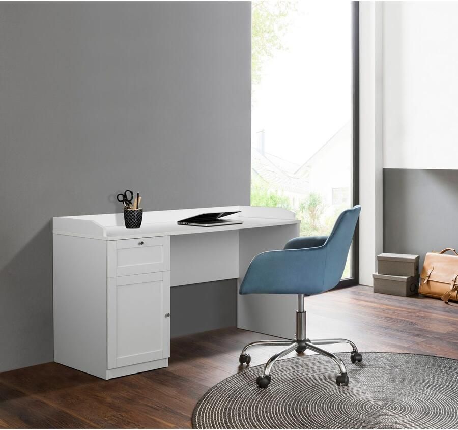 Home affaire Bureau Aalborg in landhuisstijl met lade verhoogde tafelrand breedte 140 cm - Foto 6