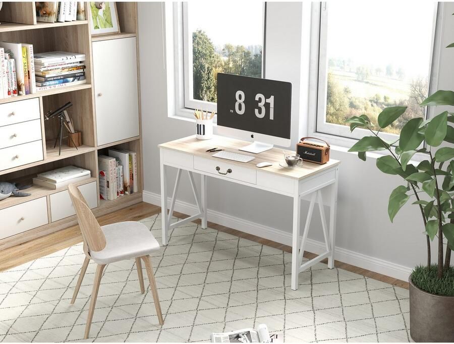 Home affaire Bureau Bellerie Landhuisstijl soft-close krasbestendige oppervlakte breedte 120 cm - Foto 3