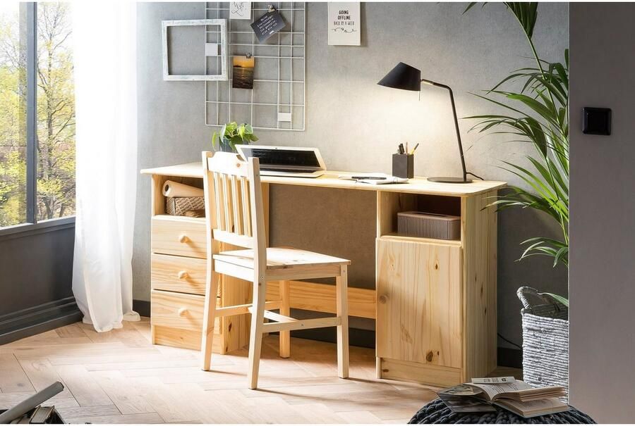 Home affaire Bureau Chur Gemaakt van massief grenenhout thuiskantoor - Foto 2