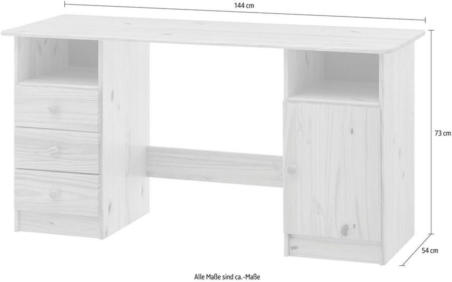 Home affaire Bureau Chur Gemaakt van massief grenenhout thuiskantoor - Foto 3