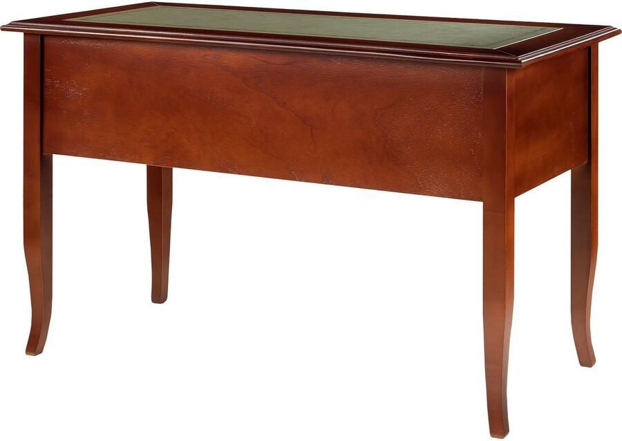 Home affaire Bureau Conte bureau met lades en knoppen grepen Breedte 131 cm tafelblad gedeeltelijk van kunstleer - Foto 4