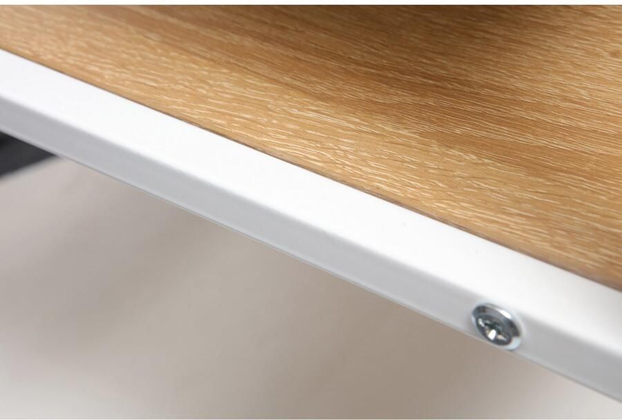 Home affaire Bureau COWELL Computertafel 3 opbergvakken stabiel metalen frame breedte 120 cm - Foto 10