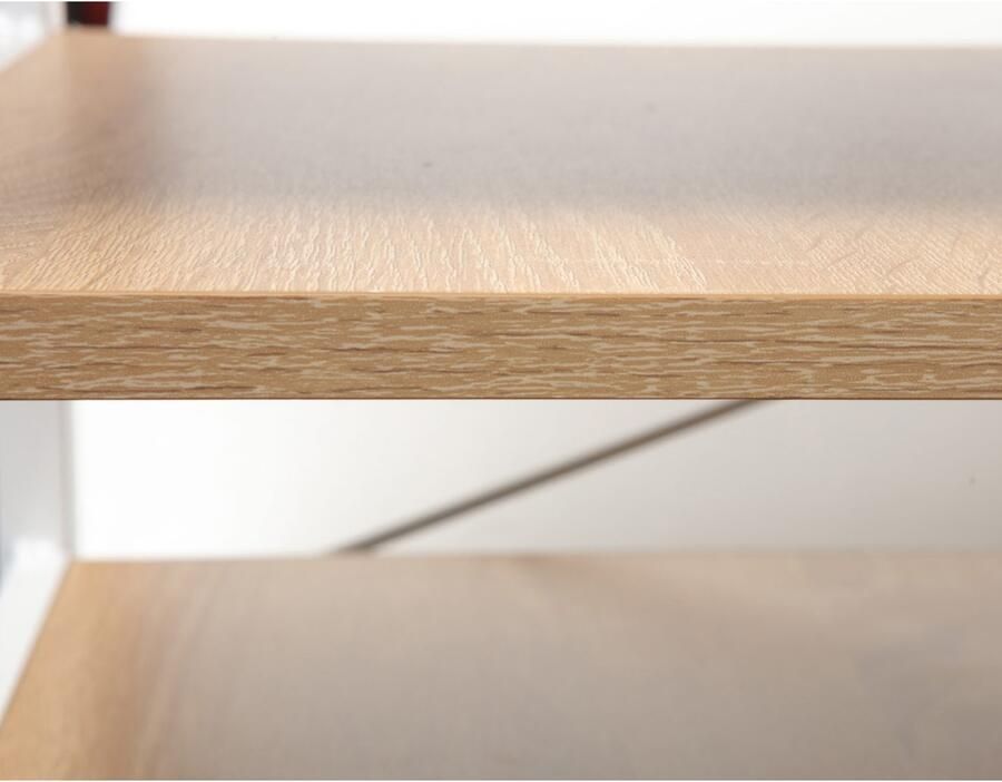 Home affaire Bureau COWELL Computertafel 3 opbergvakken stabiel metalen frame breedte 120 cm - Foto 4