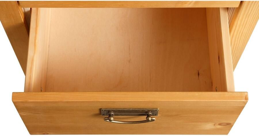 Home affaire Bureau Konrad van gecertificeerd massief hout met lades breedte 129 cm - Foto 10