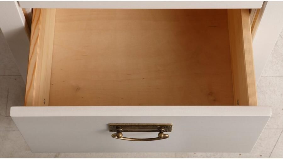 Home affaire Bureau Konrad van gecertificeerd massief hout met lades breedte 129 cm - Foto 7