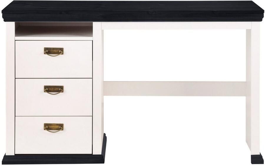 Home affaire Bureau Konrad van gecertificeerd massief hout met lades breedte 129 cm - Foto 5