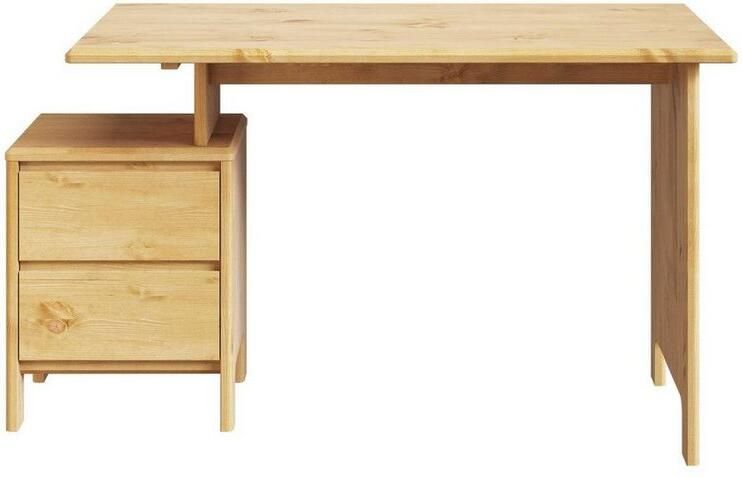 Home affaire Bureau Luven computerbureau gecertificeerd massief hout met 2 lades breedte 120-140 cm - Foto 7