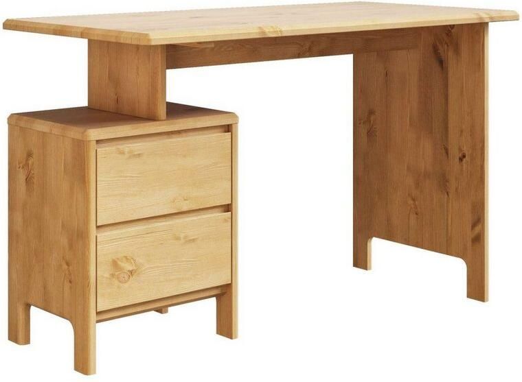 Home affaire Bureau Luven computerbureau gecertificeerd massief hout met 2 lades breedte 120-140 cm - Foto 6