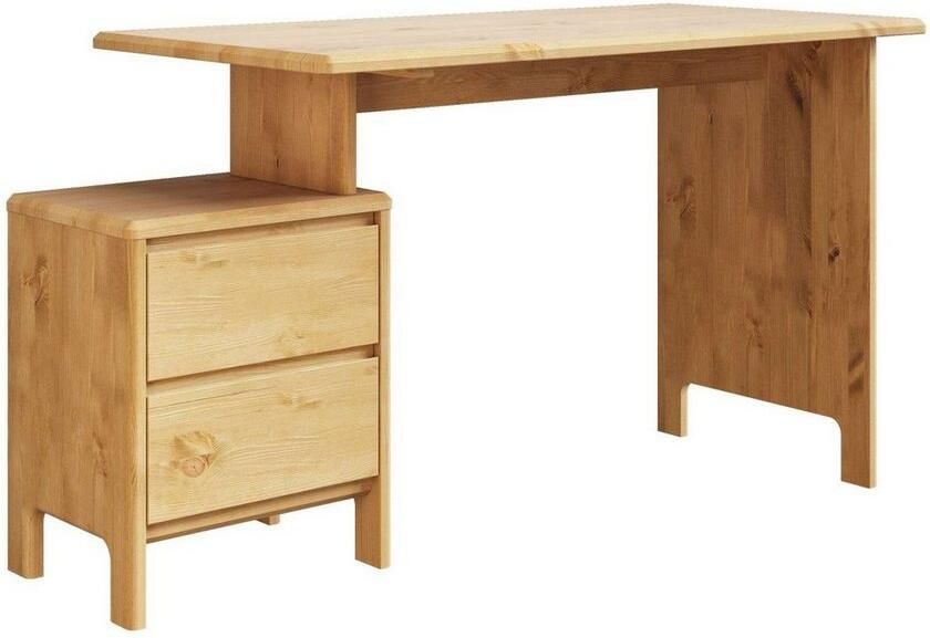 Home affaire Bureau Luven computerbureau gecertificeerd massief hout met 2 lades breedte 120-140 cm - Foto 5