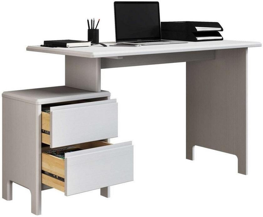 Home affaire Bureau Luven computerbureau gecertificeerd massief hout met 2 lades breedte 120-140 cm - Foto 3