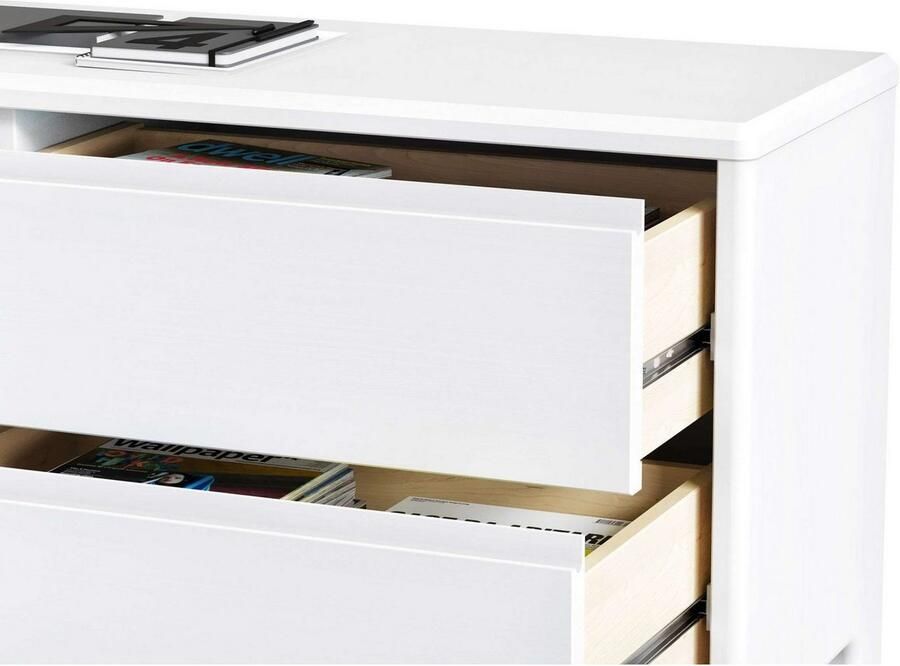 Home affaire Bureau Luven computerbureau gecertificeerd massief hout met 2 lades breedte 120-140 cm - Foto 2