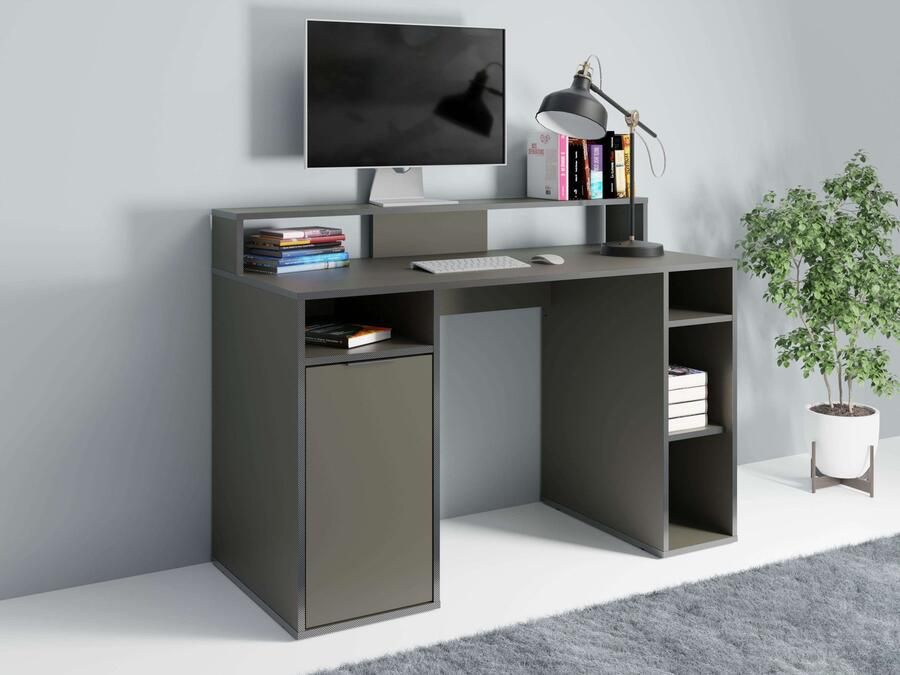 Home affaire Bureau Orem Gamingtafel met deur en monitorsteun breedte 125 x 55 cm - Foto 5