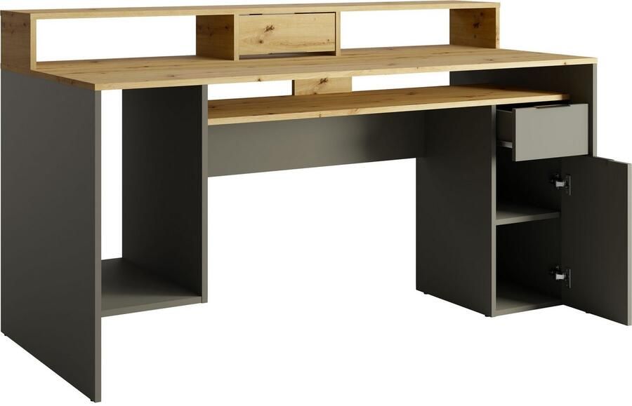 Home affaire Bureau PEORIA Gamingtafel met lade en monitorsteun breedte 160 x 70 cm - Foto 5