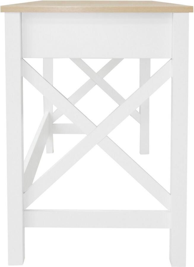 Home affaire Bureau SILBA 2 lades landhuisstijl home office breedte 100 cm - Foto 4