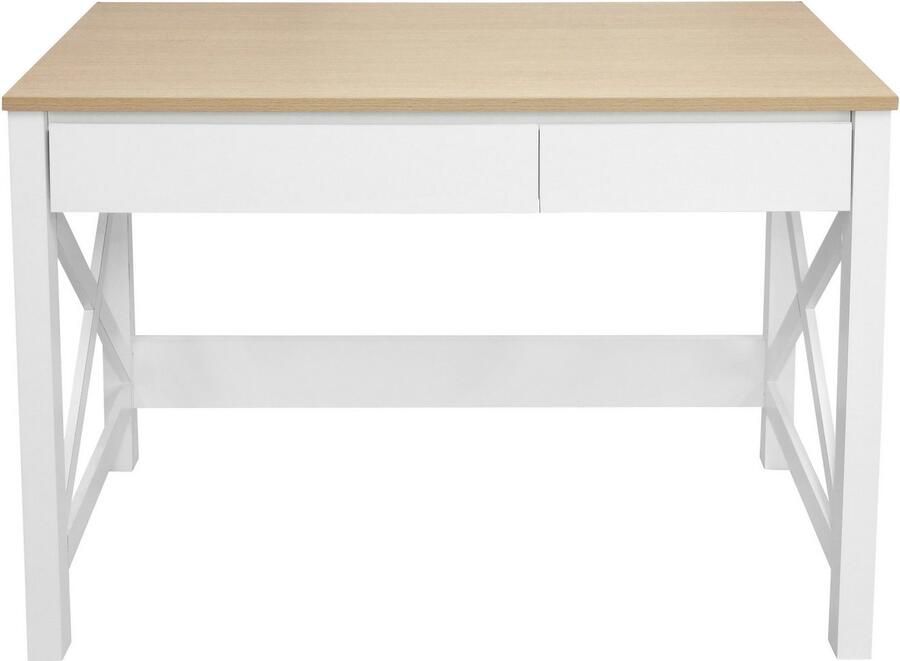 Home affaire Bureau SILBA 2 lades landhuisstijl home office breedte 100 of 140 cm - Foto 4