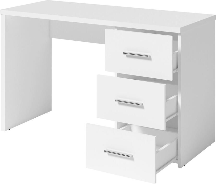 Home affaire Bureau Zion Computertafel met 3 lades breedte 120 x 50 cm - Foto 5