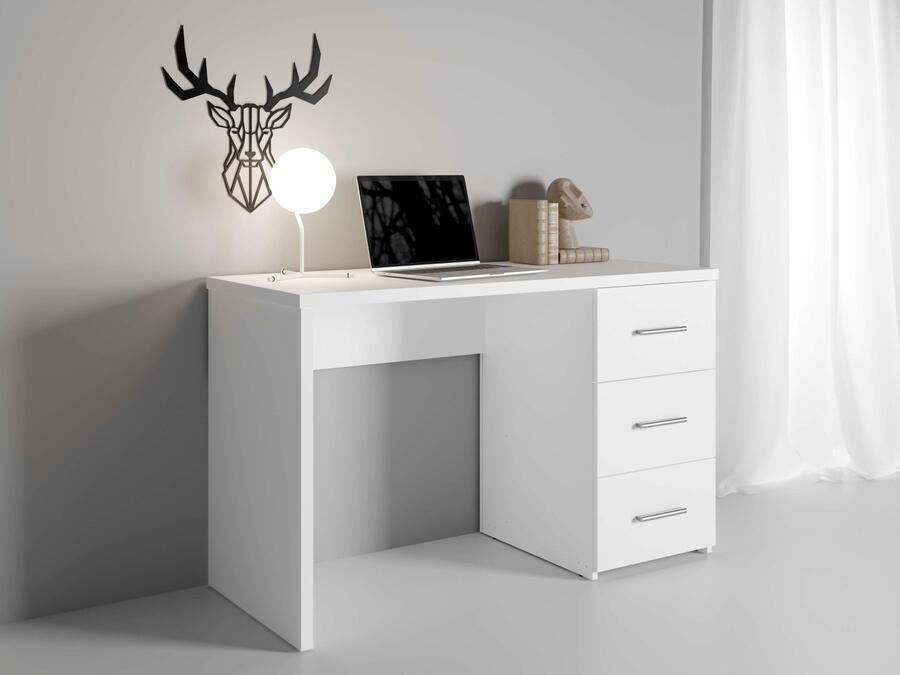 Home affaire Bureau Zion Computertafel met 3 lades breedte 120 x 50 cm - Foto 4