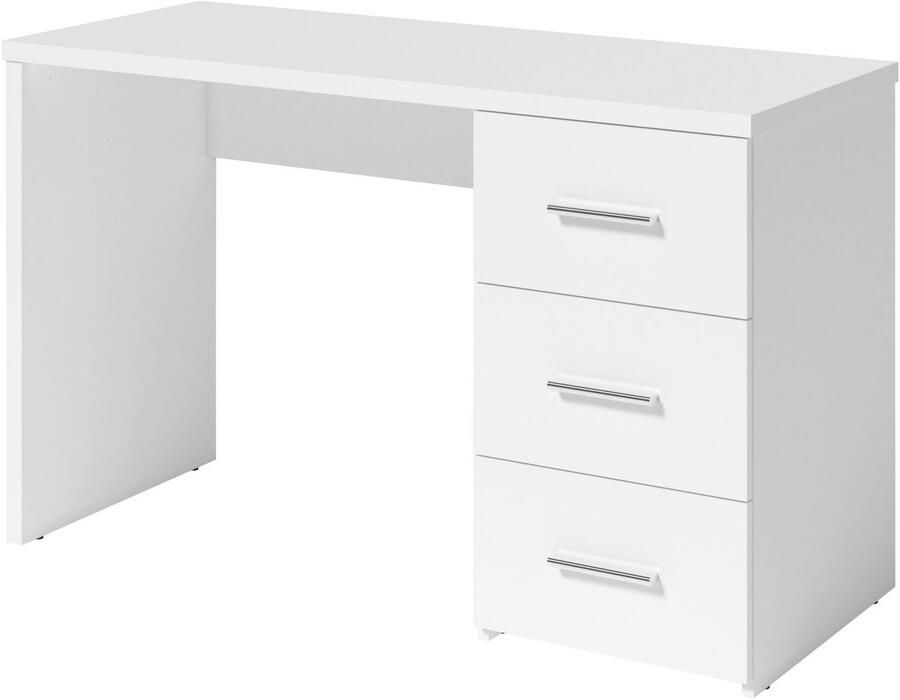 Home affaire Bureau Zion Computertafel met 3 lades breedte 120 x 50 cm