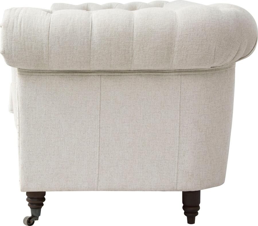 Home affaire Chesterfield-fauteuil Aarburg fauteuil luxueuze capitonnage en siernagels in chesterfield-design - Foto 2