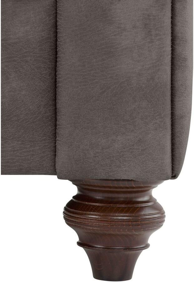 Home affaire Chesterfield-bank Chesterfield hoekbank ook in leer L-vorm hoogwaardige knoopdetails langer gedeelte links of rechts naar keuze