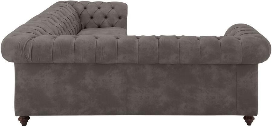 Home affaire Chesterfield-bank Chesterfield hoekbank ook in leer L-vorm hoogwaardige knoopdetails langer gedeelte links of rechts naar keuze - Foto 6