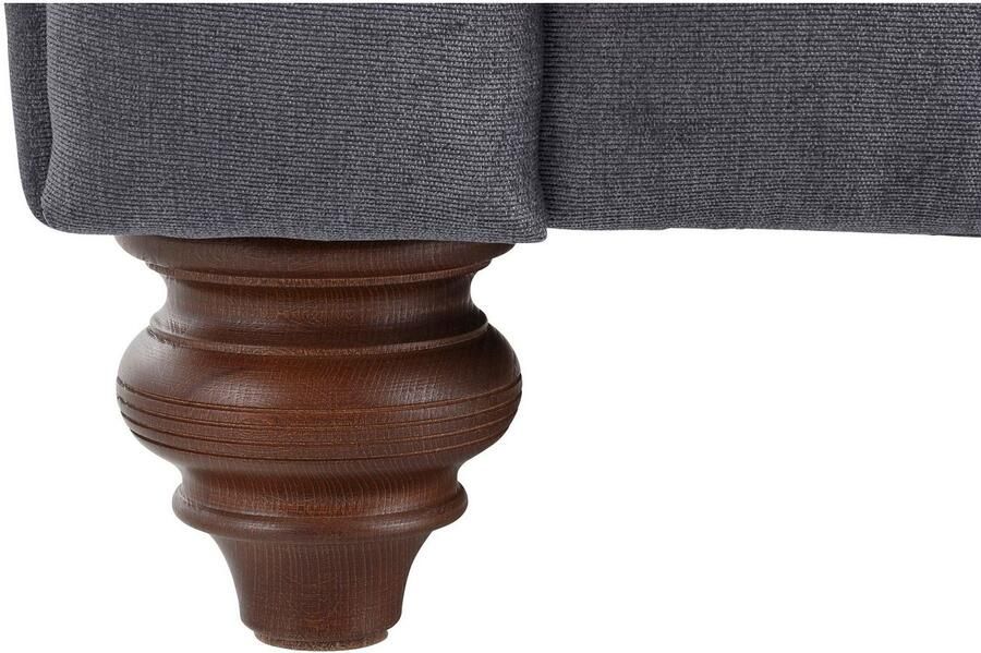 Home affaire Chesterfield-bank Chesterfield 2-zits B D H: 150 89 74 cm met hoogwaardige knoopdetails ook in leer - Foto 4