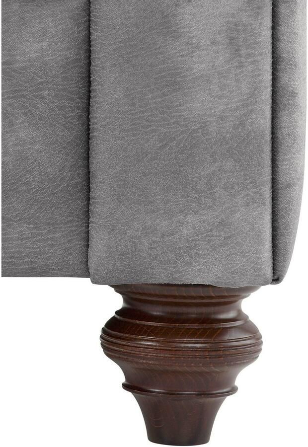 Home affaire Chesterfield-bank Chesterfield hoekbank ook in leer L-vorm hoogwaardige knoopdetails langer gedeelte links of rechts naar keuze