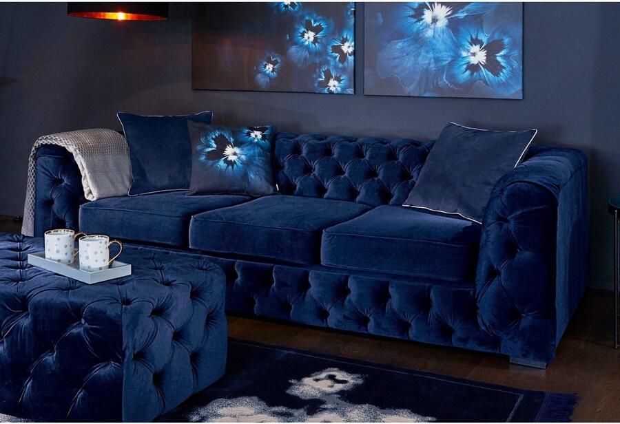 Home affaire Chesterfield-bank Kalina klassieke chesterfield knoopdetails zeer hoogwaardige afwerking - Foto 10