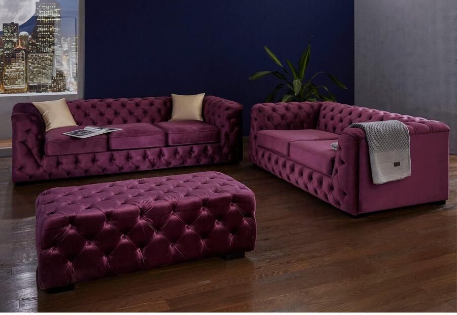 Home affaire Chesterfield-bank Kalina met klassieke chesterfield-capitonnage - Foto 4