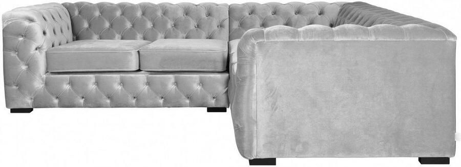 Home affaire Chesterfield-bank KALINA L-vorm hoogwaardig chesterfield design zeer hoogwaardige afwerking - Foto 5