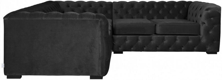 Home affaire Chesterfield-bank KALINA L-vorm hoogwaardig chesterfield design zeer hoogwaardige afwerking - Foto 4