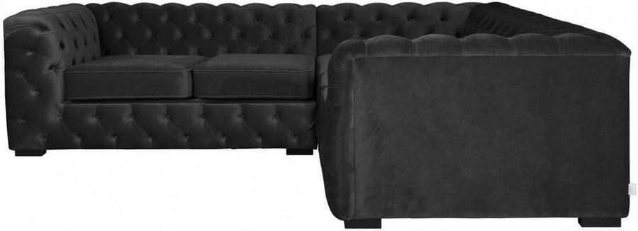 Home affaire Chesterfield-bank KALINA L-vorm hoogwaardig chesterfield design zeer hoogwaardige afwerking - Foto 5