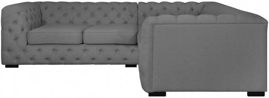 Home affaire Chesterfield-bank KALINA L-vorm hoogwaardig chesterfield design zeer hoogwaardige afwerking - Foto 6