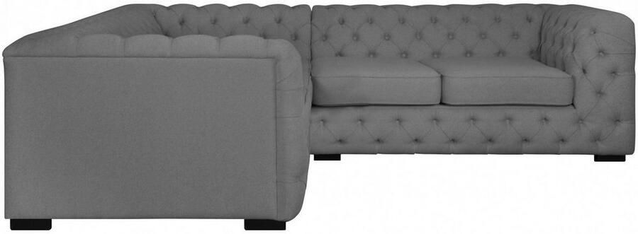 Home affaire Chesterfield-bank KALINA L-vorm hoogwaardig chesterfield design zeer hoogwaardige afwerking - Foto 6