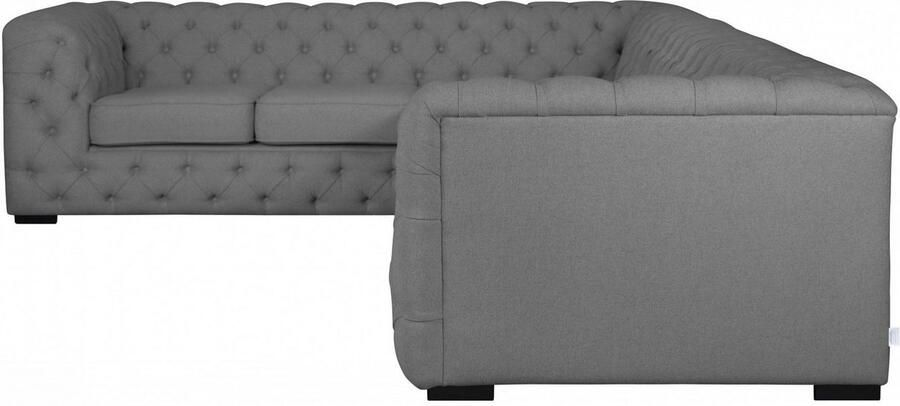 Home affaire Chesterfield-bank KALINA L-vorm hoogwaardig chesterfield design zeer hoogwaardige afwerking - Foto 2