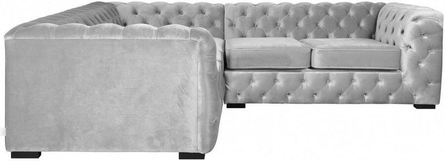 Home affaire Chesterfield-bank KALINA L-vorm hoogwaardig chesterfield design zeer hoogwaardige afwerking - Foto 4
