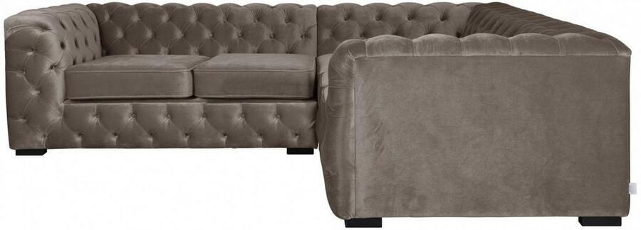 Home affaire Chesterfield-bank KALINA L-vorm hoogwaardig chesterfield design zeer hoogwaardige afwerking - Foto 5