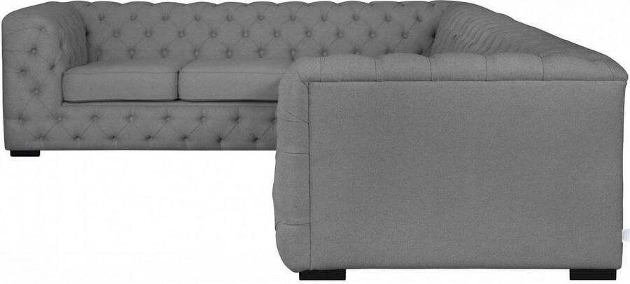 Home affaire Chesterfield-bank KALINA L-vorm hoogwaardig chesterfield-uitvoering - Foto 2