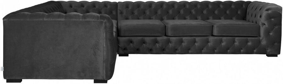 Home affaire Chesterfield-bank KALINA L-vorm hoogwaardig chesterfield-uitvoering - Foto 5