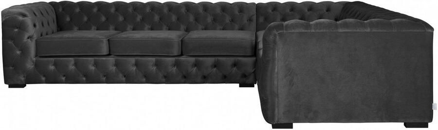 Home affaire Chesterfield-bank KALINA L-vorm hoogwaardig chesterfield-uitvoering - Foto 5