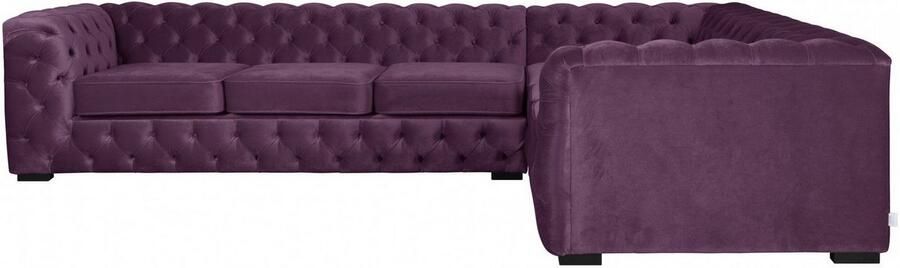 Home affaire Chesterfield-bank KALINA L-vorm hoogwaardig chesterfield-uitvoering - Foto 5