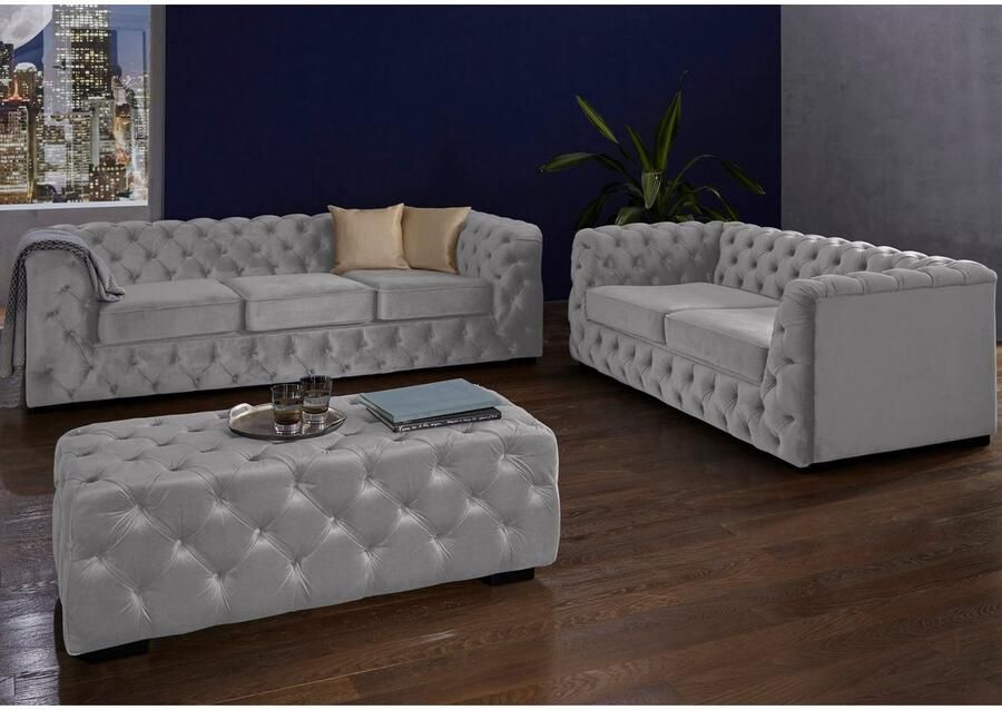 Home affaire Chesterfield-bank Kalina met klassieke chesterfield-capitonnage - Foto 3