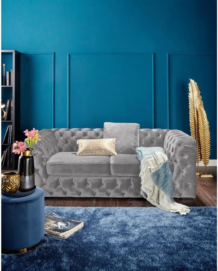 Home affaire Chesterfield-bank Kalina met klassieke chesterfield-capitonnage