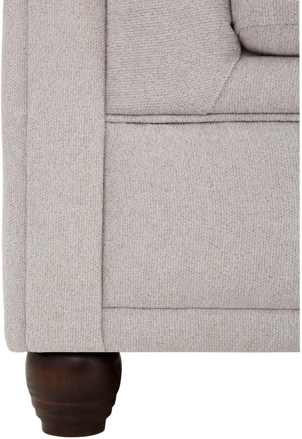 Home affaire Chesterfield-bank New Castle L-vorm hoogwaardige capitonnage in chesterfield-design bxdxh: 255(171x72)