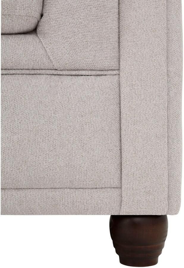 Home affaire Chesterfield-bank New Castle L-vorm hoogwaardige capitonnage in chesterfield-design bxdxh: 255(171x72)